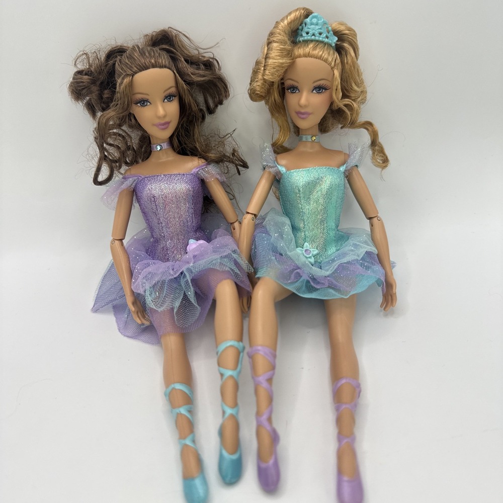 2006 Barbie In The 12 Dancing Princesses Hadley And Isla Twin Sisters Dolls